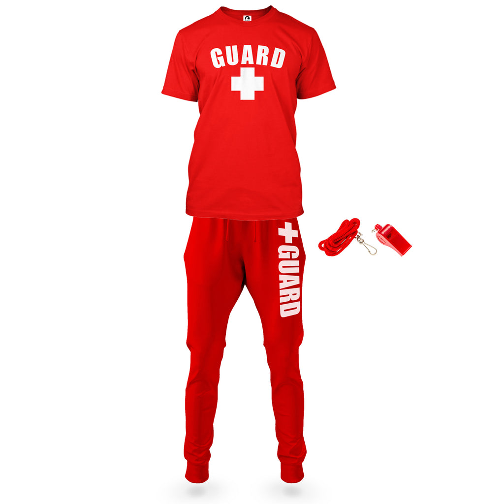 Mens Lifeguard T-Shirt and Joggers Outfit - BLARIX